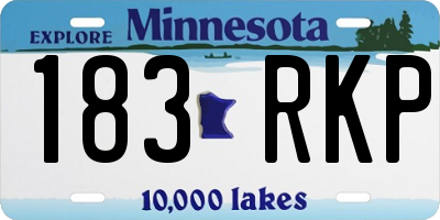 MN license plate 183RKP