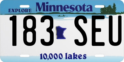 MN license plate 183SEU