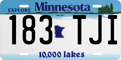 MN license plate 183TJI