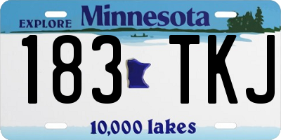 MN license plate 183TKJ