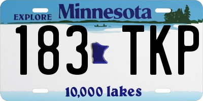 MN license plate 183TKP