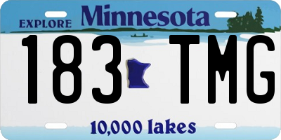 MN license plate 183TMG