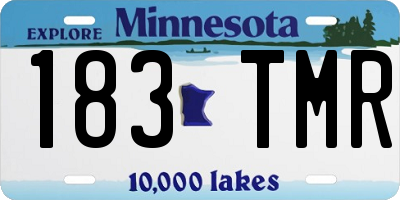 MN license plate 183TMR