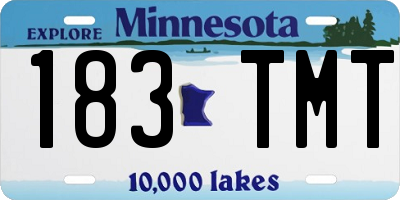 MN license plate 183TMT