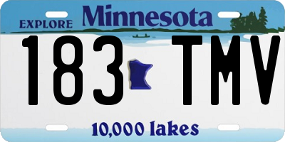 MN license plate 183TMV