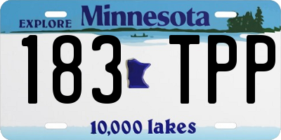 MN license plate 183TPP