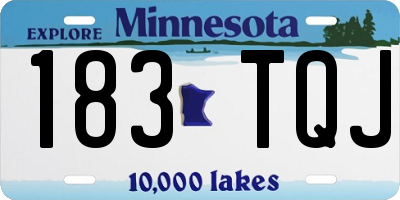 MN license plate 183TQJ