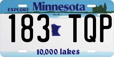 MN license plate 183TQP