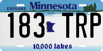 MN license plate 183TRP