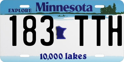 MN license plate 183TTH