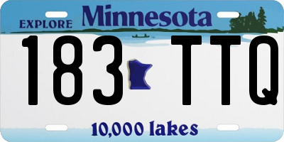 MN license plate 183TTQ