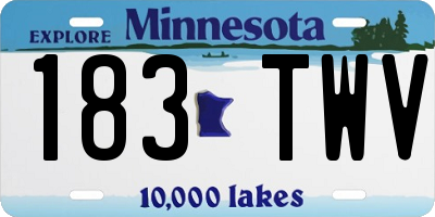 MN license plate 183TWV