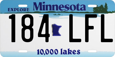 MN license plate 184LFL