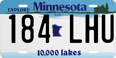 MN license plate 184LHU