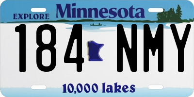 MN license plate 184NMY