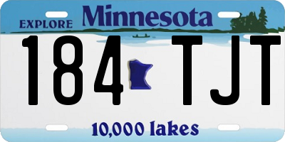 MN license plate 184TJT