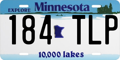MN license plate 184TLP