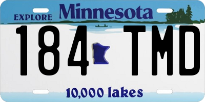 MN license plate 184TMD