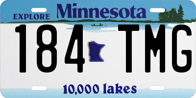 MN license plate 184TMG