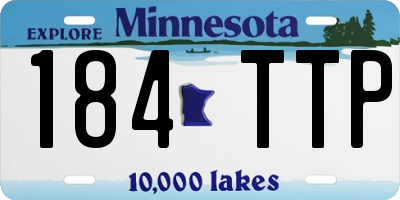 MN license plate 184TTP