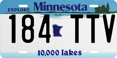 MN license plate 184TTV