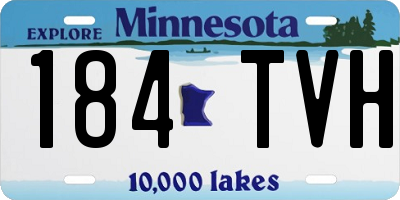 MN license plate 184TVH