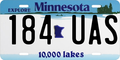 MN license plate 184UAS