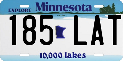 MN license plate 185LAT