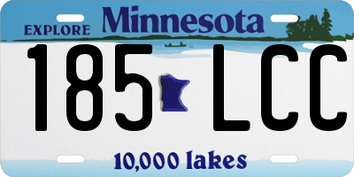 MN license plate 185LCC