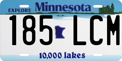 MN license plate 185LCM