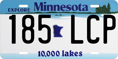 MN license plate 185LCP