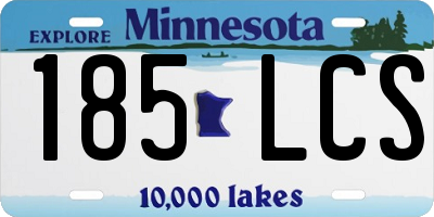 MN license plate 185LCS