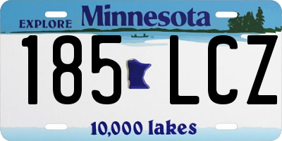 MN license plate 185LCZ