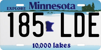 MN license plate 185LDE