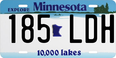 MN license plate 185LDH