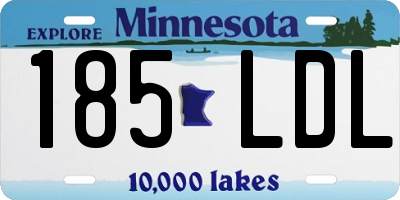 MN license plate 185LDL
