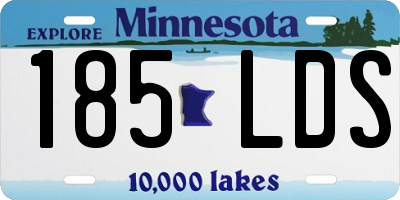 MN license plate 185LDS
