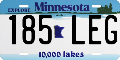 MN license plate 185LEG