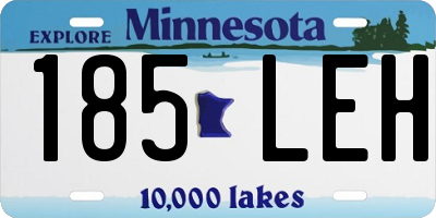 MN license plate 185LEH