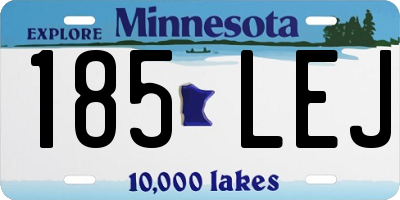 MN license plate 185LEJ