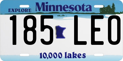 MN license plate 185LEO