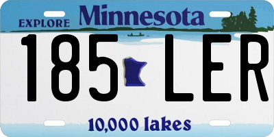 MN license plate 185LER