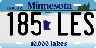 MN license plate 185LES