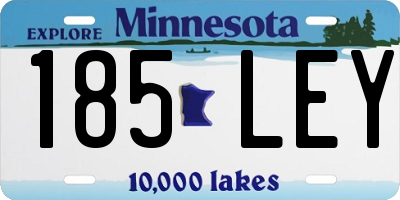 MN license plate 185LEY