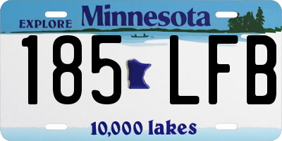 MN license plate 185LFB
