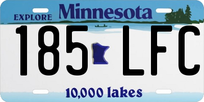 MN license plate 185LFC