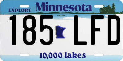 MN license plate 185LFD