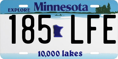 MN license plate 185LFE