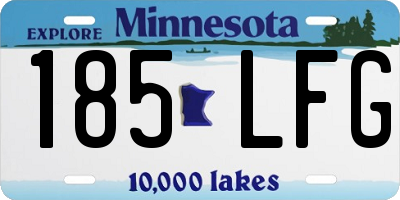 MN license plate 185LFG