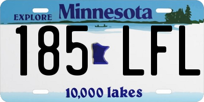 MN license plate 185LFL